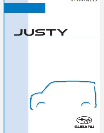 subaru justy 2022 2023 2024 owners manual in english